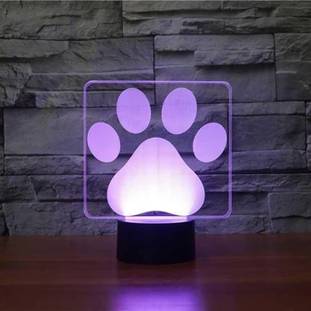 Dog Paw Footprints Model 3D Table Lamp LED Colorful Nightlight Bedroom Decor USB Baby Sleep Lighting For Kids Brithday Gifts
Dog Paw Footprints Model 3D Table Lamp LED Colorful Nightlight Bedroom Decor USB Baby Sleep Lighting For Kids Brithday Gifts