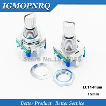 5PCS Plum handle15mm rotary encoder coding switch / EC11 / digital potentiometer with switch 5 Pin NEW
5PCS Plum handle15mm rotary encoder coding switch / EC11 / digital potentiometer with switch 5 Pin NEW