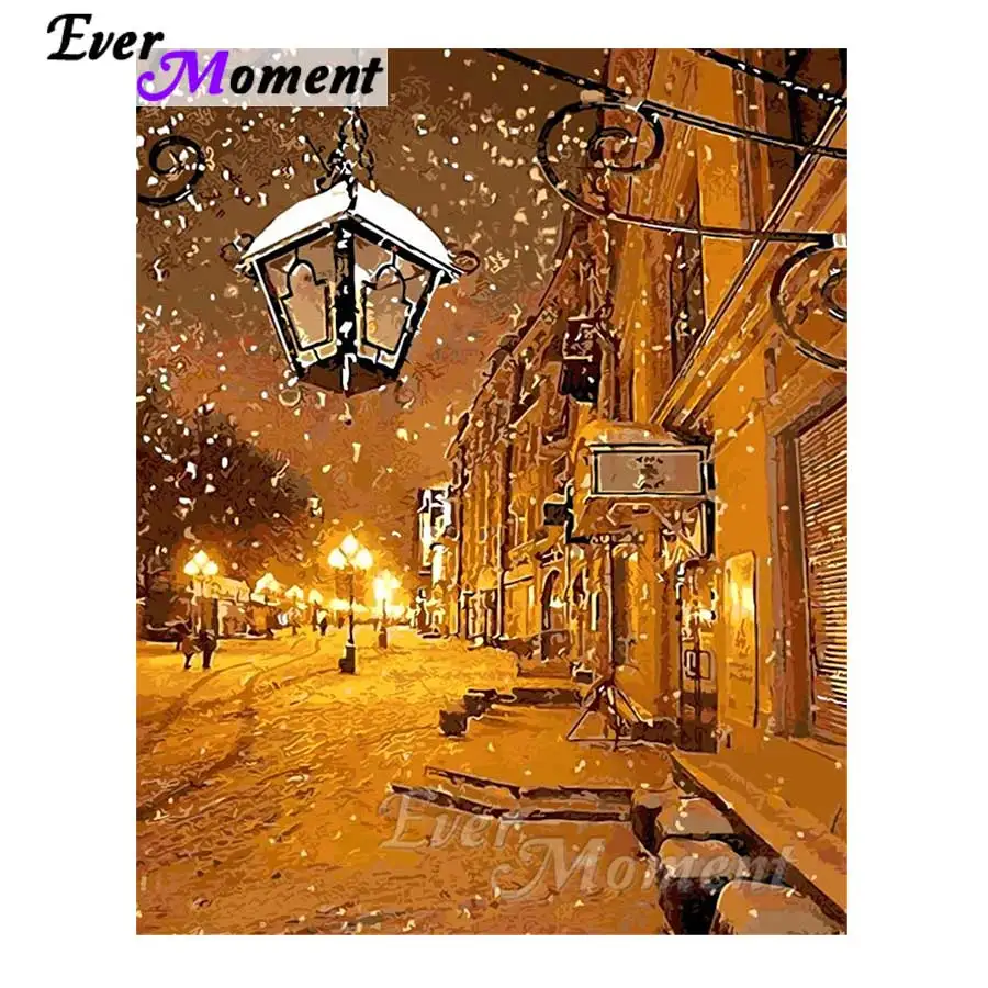 Ever Moment 5D DIY Diamond Painting Street Winter Snow Picture Mosaic Diamond Embroidery Handmade Rhinestone Square Drill S2F037
Ever Moment 5D DIY Diamond Painting Street Winter Snow Picture Mosaic Diamond Embroidery Handmade Rhinestone Square Drill S2F037