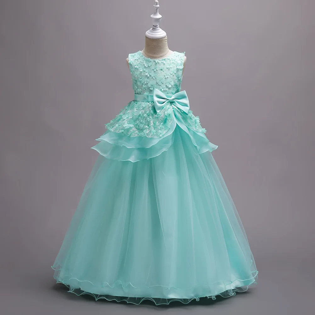 Verkleedkleren Meisjes Spring Formal Dress 2018 Elegant Dresses For Girls Ankle-length Ball Gown Floral Dress With Bow 5-16 Year
Verkleedkleren Meisjes Spring Formal Dress 2018 Elegant Dresses For Girls Ankle-length Ball Gown Floral Dress With Bow 5-16 Year