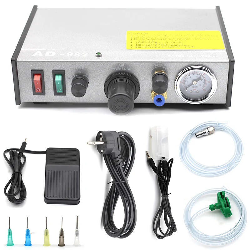 220V AD-982 Semi-Auto Glue Dispenser PCB Solder Paste Liquid Controller Dropper Fluid Glue Splitter Tools Machine VS 983A
220V AD-982 Semi-Auto Glue Dispenser PCB Solder Paste Liquid Controller Dropper Fluid Glue Splitter Tools Machine VS 983A