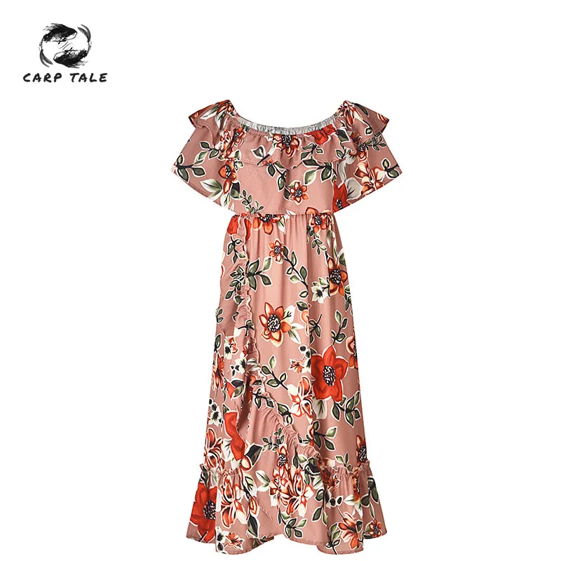 Women's Bohemian Floral Print Dress 2019 Summer Beach Long Maxi Summer Dress Chic Ethnic Style Tube Top Pleated Dress
Women's Bohemian Floral Print Dress 2019 Summer Beach Long Maxi Summer Dress Chic Ethnic Style Tube Top Pleated Dress
