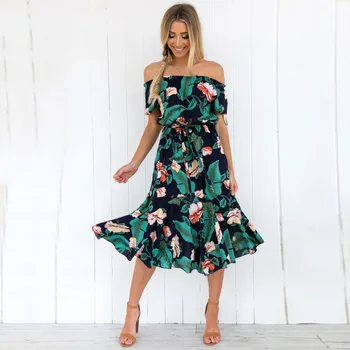 Women Vintage Style Long Dress Sexy Off Shoulder Beach Summer Bandage Dresses Floral Printed Green Boat Neck Dress XL
Women Vintage Style Long Dress Sexy Off Shoulder Beach Summer Bandage Dresses Floral Printed Green Boat Neck Dress XL