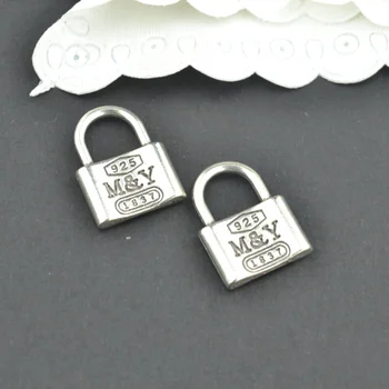15Pcs Antique Silver color Zinc Alloy square lock Charms Pendants Diy Jewelry Findings Accessories Wholesale 2257
15Pcs Antique Silver color Zinc Alloy square lock Charms Pendants Diy Jewelry Findings Accessories Wholesale 2257
