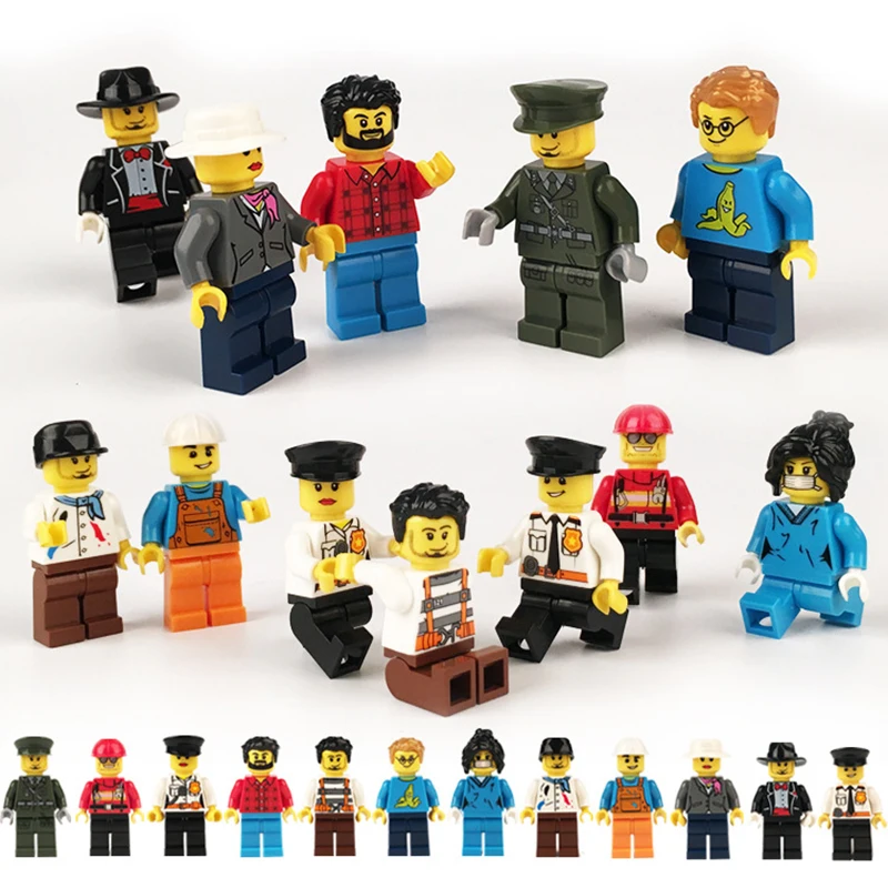 12 Pcs/set DIY Figures City PoliceMan Fireman magician teacher Nurse Building Blocks Toys Kids Educational City Set Child gift
12 Pcs/set DIY Figures City PoliceMan Fireman magician teacher Nurse Building Blocks Toys Kids Educational City Set Child gift