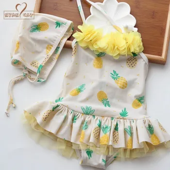 dropship new pineapple fruit lace ballerina skirt one-piece swimsuit with hat girls baby bathing vacation outfits
dropship new pineapple fruit lace ballerina skirt one-piece swimsuit with hat girls baby bathing vacation outfits