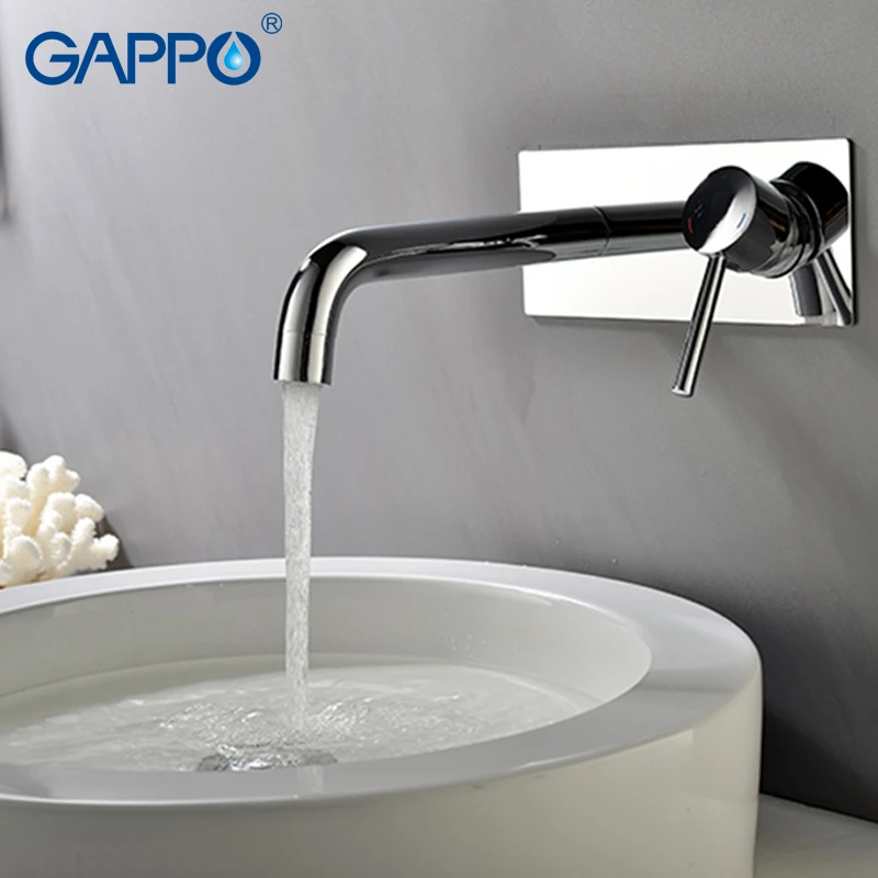 

GAPPO basin faucet bathroom bath faucets waterfall sink taps wall mounted Water mixer shower mixers tap Sanitary Ware Suite