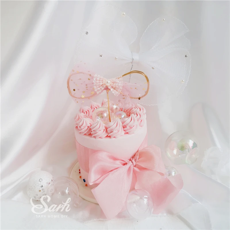 Ins Pink Bowknot Pearl Cake Topper Sweet Rabbit Decoration Happy Birthday Valentine's Day Decorations For Baking Cute Gifts
Ins Pink Bowknot Pearl Cake Topper Sweet Rabbit Decoration Happy Birthday Valentine's Day Decorations For Baking Cute Gifts