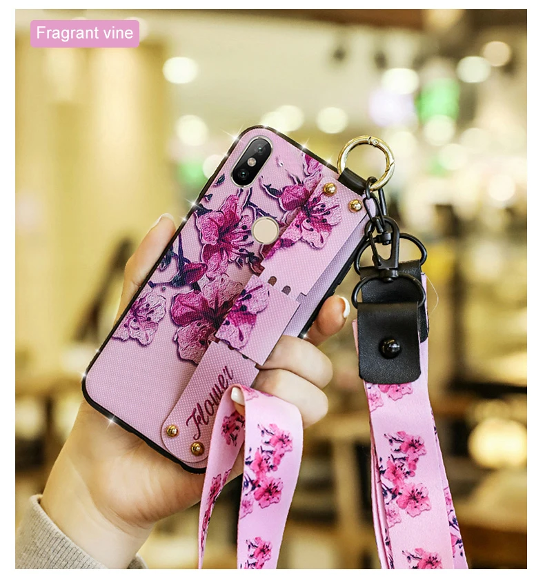 Luxury Bling Diamond Case For Xiaomi Redmi Note 7 4 4x 6a 5 6 Pro Cases Cell Phone Back Cover Floral Fanda For redmi5 Plus Capa