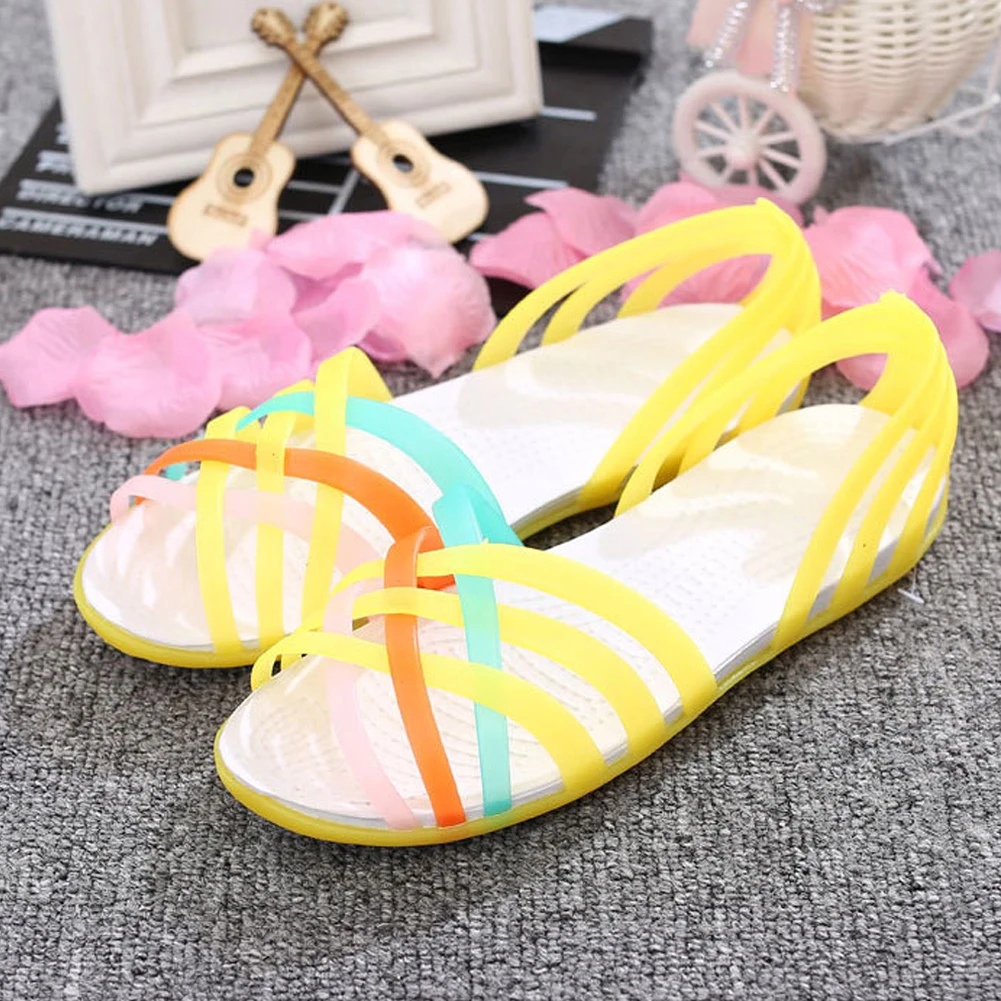 Summer Open Toe Casual Color Stitching Outdoor And Indoor Female Shoes Low Heel Round Comfortable PVC Jelly Hollow 37-40
Summer Open Toe Casual Color Stitching Outdoor And Indoor Female Shoes Low Heel Round Comfortable PVC Jelly Hollow 37-40