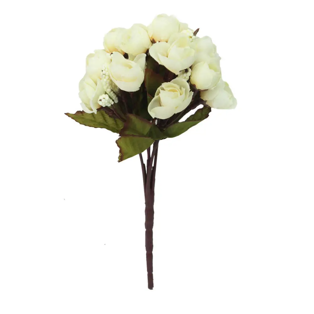 1 Bouquet Ivory White Silk Artificial Roses Flowers Wedding Bridal Bonquet DIY Craft Home Party Decoration Supplies
1 Bouquet Ivory White Silk Artificial Roses Flowers Wedding Bridal Bonquet DIY Craft Home Party Decoration Supplies