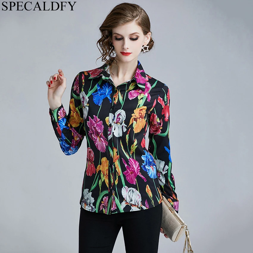 2019 Runway Long Sleeve Shirt Women Turn Down Collar Floral Print Vintage Blouse Shirts Womens Tops And Blouses Blusa Femininas
2019 Runway Long Sleeve Shirt Women Turn Down Collar Floral Print Vintage Blouse Shirts Womens Tops And Blouses Blusa Femininas