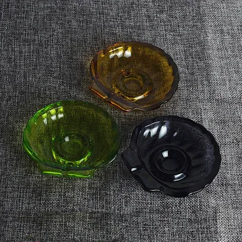 Color glass plate color shell dish hotel room color soap dish soap dish snack dish special offer LO1018206 
Color glass plate color shell dish hotel room color soap dish soap dish snack dish special offer LO1018206