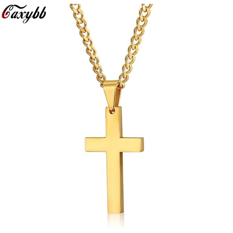 Christian Jesus Single Titanium Cross Necklaces Pendants Women Stainless Steel Gold Silver Black Prayer Choker Men Jewelry
Christian Jesus Single Titanium Cross Necklaces Pendants Women Stainless Steel Gold Silver Black Prayer Choker Men Jewelry