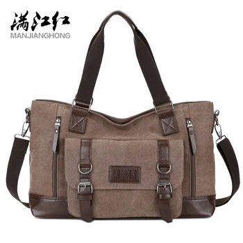 MANJIANGHONG Men's Canvas Bag Cross-Section Business Square Bag Large-Capacity Casual Shoulder Messenger Bag
MANJIANGHONG Men's Canvas Bag Cross-Section Business Square Bag Large-Capacity Casual Shoulder Messenger Bag