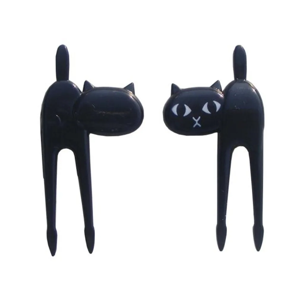 Black 40mm 6 Fruit fork cute cartoon baby fork Kitten easy decoration cartoon fruit forksign
Black 40mm 6 Fruit fork cute cartoon baby fork Kitten easy decoration cartoon fruit forksign