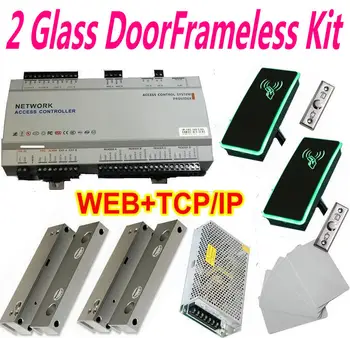 2 Glass DoorFrameless No Frame Drop Bolt Lock with 2 Door Controller Web IP Panel+2 pcs RFID ID reader+PC software+Iron Exit
2 Glass DoorFrameless No Frame Drop Bolt Lock with 2 Door Controller Web IP Panel+2 pcs RFID ID reader+PC software+Iron Exit