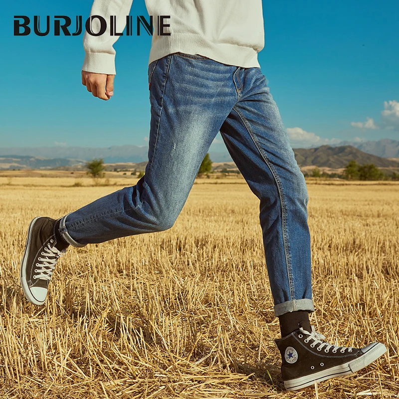 BURJOLINE Men's Jeans Spring Stretch Slim-fit Jeans Pants Student Casual Trousers B9204
BURJOLINE Men's Jeans Spring Stretch Slim-fit Jeans Pants Student Casual Trousers B9204