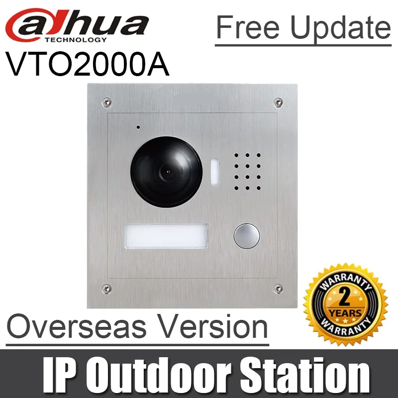DAHUA 1.3MP Video Door Phone VTO2000A POE P2P Metal Villa Outdoor Station no Logo Remote intercom mobile APP Night vision
DAHUA 1.3MP Video Door Phone VTO2000A POE P2P Metal Villa Outdoor Station no Logo Remote intercom mobile APP Night vision