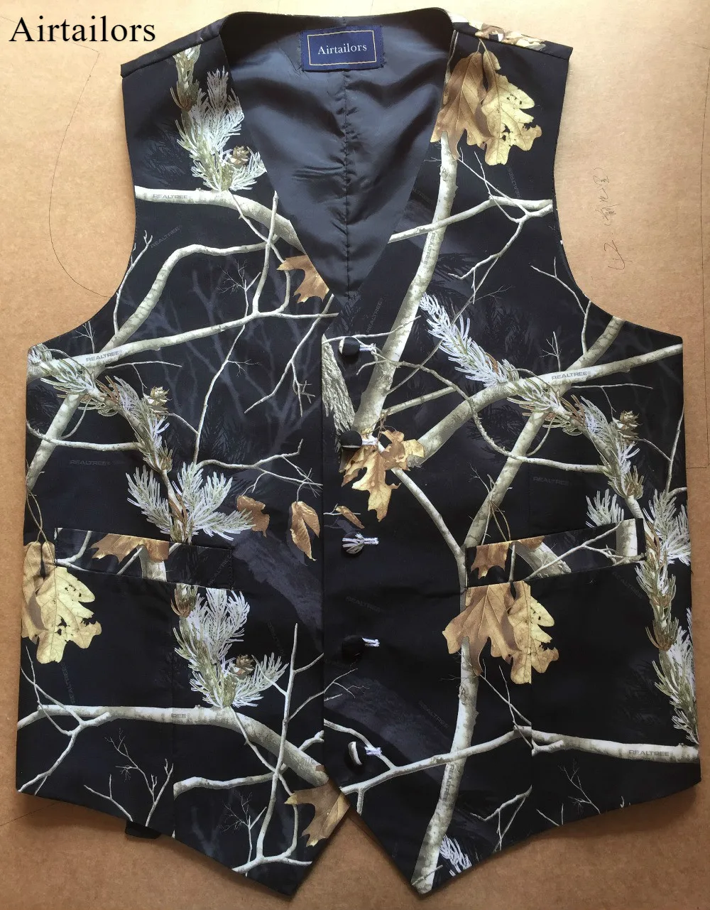 Airtailors 2019 New Fashion Camo Suit Vest for Rustic Wedding Men's Camouflage Dress Vest Men Plus Size Black Waistcoat Men
Airtailors 2019 New Fashion Camo Suit Vest for Rustic Wedding Men's Camouflage Dress Vest Men Plus Size Black Waistcoat Men