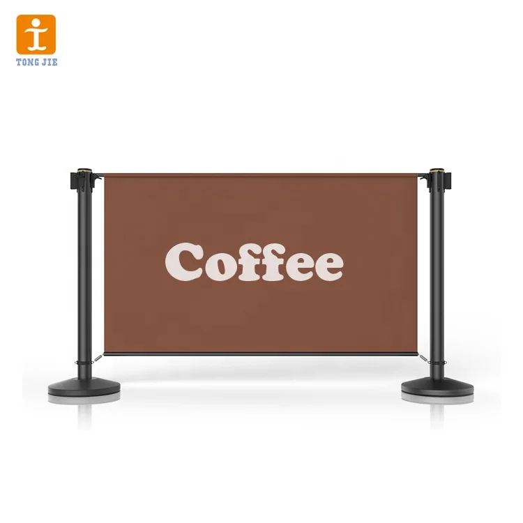 Custom Outdoor Advertising Banner Stainless Steel Rod Fence Cafe Barrier Banner
Custom Outdoor Advertising Banner Stainless Steel Rod Fence Cafe Barrier Banner