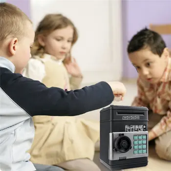 Electronic Automatic Piggy Bank ATM Password Money Box Cash Coins Saving Kids Bank Safe case Deposit Banknote Birthday Gifts
Electronic Automatic Piggy Bank ATM Password Money Box Cash Coins Saving Kids Bank Safe case Deposit Banknote Birthday Gifts