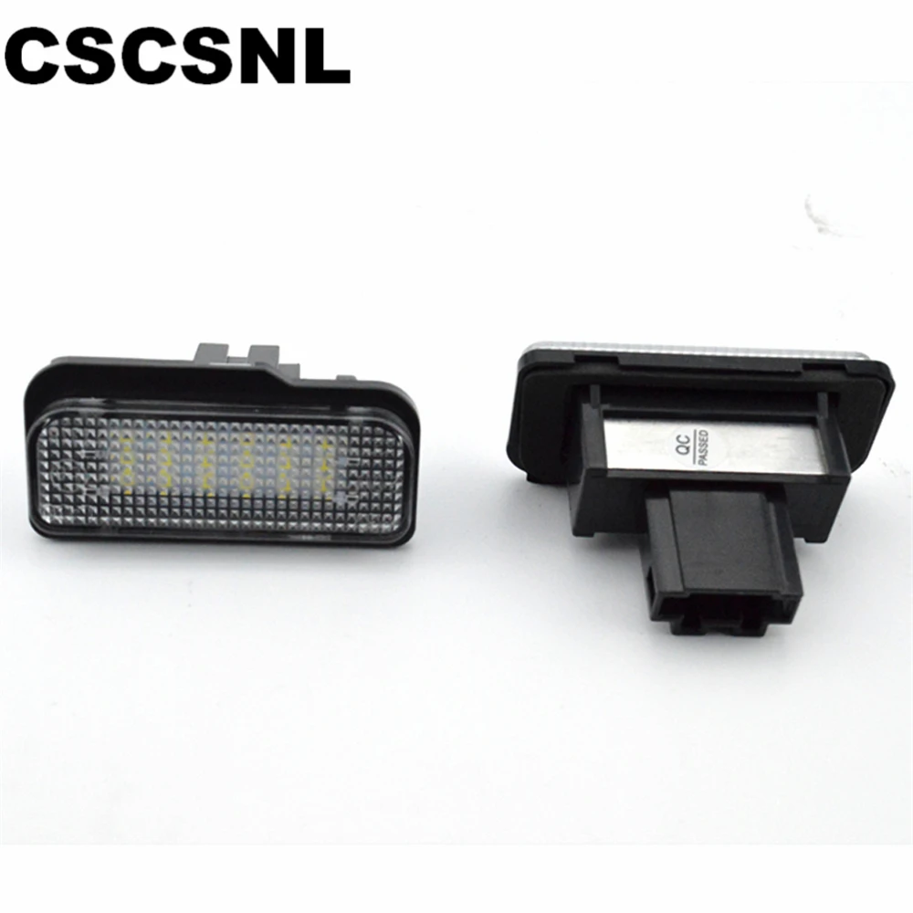 CSCSNL 2PCS Car LED License Plate Lights For Mercedes W211 W203 5D W219 R171 No Error for Benz White Number lamp 12V | Автомобили и