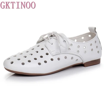 GKTINOO Spring Summer 2019 New Flat Oxford Shoes Women Cow Genuine Leather Flats Lace-Up Hollow Out White Shoes Woman
GKTINOO Spring Summer 2019 New Flat Oxford Shoes Women Cow Genuine Leather Flats Lace-Up Hollow Out White Shoes Woman
