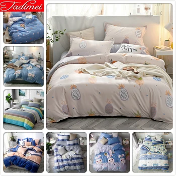 AB Double Side Duvet Cover Bedding Set Adult Kids Cotton Bed Linen Single Twin Full Queen King Size Bedspreads 150x200 180x200cm
AB Double Side Duvet Cover Bedding Set Adult Kids Cotton Bed Linen Single Twin Full Queen King Size Bedspreads 150x200 180x200cm