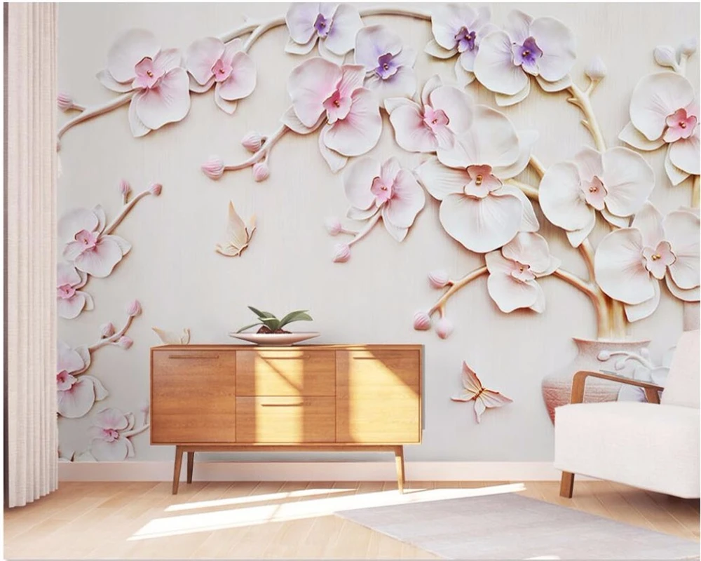 beibehang Custom large Papel de parede wallpaper 3d romantic magnolia flower vase embossed Living room backdrop wall paper mural
beibehang Custom large Papel de parede wallpaper 3d romantic magnolia flower vase embossed Living room backdrop wall paper mural