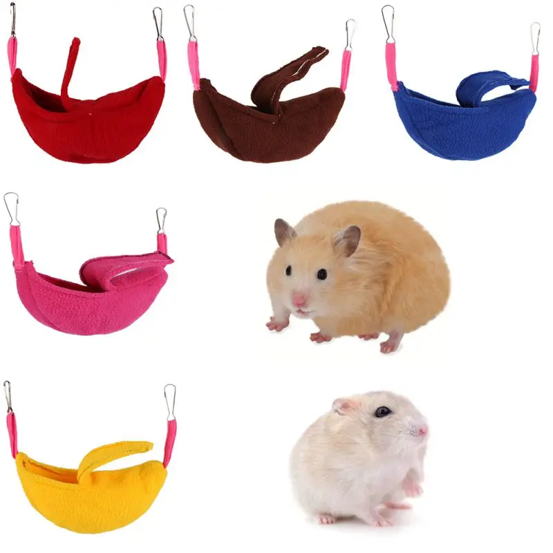 Cute Pet Hamster Hanging House Soft Hammock Banana Shape Small Pet Cotton Cage Sleeping Pet Bed Rat Cage Toy Accessories
Cute Pet Hamster Hanging House Soft Hammock Banana Shape Small Pet Cotton Cage Sleeping Pet Bed Rat Cage Toy Accessories