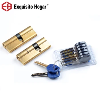 Brass Door Cylinder 100 105 110mm Cylinder AB 7 Key Anti-Theft Brass Lock Bedroom Bathroom Interior Locks Wooden Door
Brass Door Cylinder 100 105 110mm Cylinder AB 7 Key Anti-Theft Brass Lock Bedroom Bathroom Interior Locks Wooden Door
