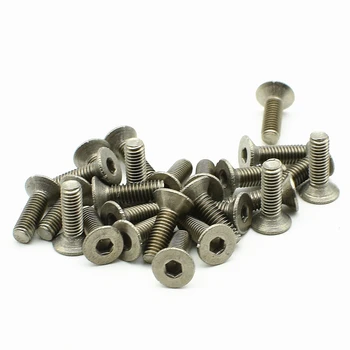 Titanium Bolt M4x15 20 25 30 35 40mm Flat Head Hexagonal Socket Original Not Polished Gr2 Ti Bolts Titanium Screw Fastener 50pcs
Titanium Bolt M4x15 20 25 30 35 40mm Flat Head Hexagonal Socket Original Not Polished Gr2 Ti Bolts Titanium Screw Fastener 50pcs