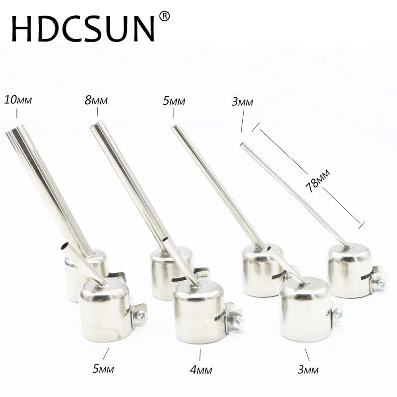 850/852 Series Hot Air Gun Nozzle Lengthen Type 45 Degree Tilt BGA Nozzle Welding Accessories For QUICK SAIKE YIHUA 850 852D+
850/852 Series Hot Air Gun Nozzle Lengthen Type 45 Degree Tilt BGA Nozzle Welding Accessories For QUICK SAIKE YIHUA 850 852D+