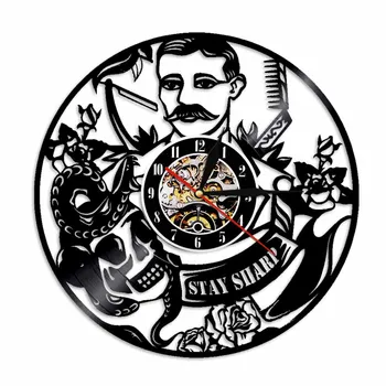1Piece Stay Sharp Design Wall Clock Hairdresser Vinyl Record LP Clock Beauty Salon LED Time Clock Vintage Handmade Gift
1Piece Stay Sharp Design Wall Clock Hairdresser Vinyl Record LP Clock Beauty Salon LED Time Clock Vintage Handmade Gift
