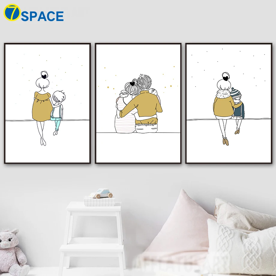 Happy Family Love Line Nordic Posters And Prints Wall Art Canvas Painting Nursery Wall Pictures Living Room Baby Kids Room Decor
Happy Family Love Line Nordic Posters And Prints Wall Art Canvas Painting Nursery Wall Pictures Living Room Baby Kids Room Decor