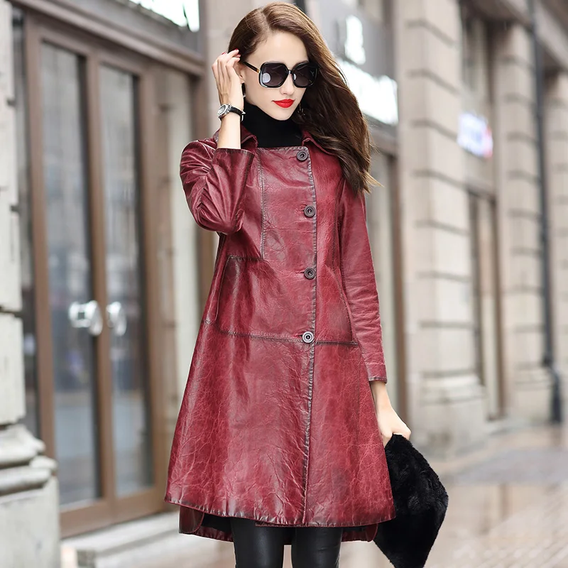 Real Genuine Leather Jacket Spring Autumn Coat Women Clothes 2019 Korean Vintage Sheepskin Coat Chaqueta Mujer BL18T929 ZT3094
Real Genuine Leather Jacket Spring Autumn Coat Women Clothes 2019 Korean Vintage Sheepskin Coat Chaqueta Mujer BL18T929 ZT3094