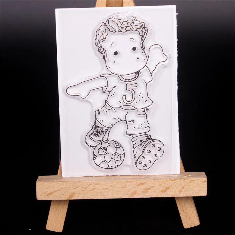 2018 Rubber Silicone Clear Stamps for Scrapbooking Tampons Transparents Seal Background Stamp Card Making Diy play football boy
2018 Rubber Silicone Clear Stamps for Scrapbooking Tampons Transparents Seal Background Stamp Card Making Diy play football boy