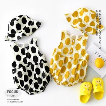 WLG baby girls summer rompers new born baby clothes dot printed sleeveless romper
WLG baby girls summer rompers new born baby clothes dot printed sleeveless romper