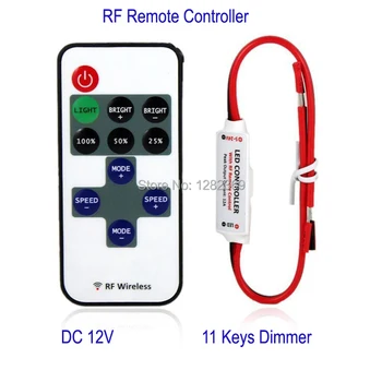 30pcs/lot RF Remote Controller DC 5V 12V 24V 12A 60W 144W 288W 11 Keys Mini Dimmer For Led Single Color Strip
30pcs/lot RF Remote Controller DC 5V 12V 24V 12A 60W 144W 288W 11 Keys Mini Dimmer For Led Single Color Strip