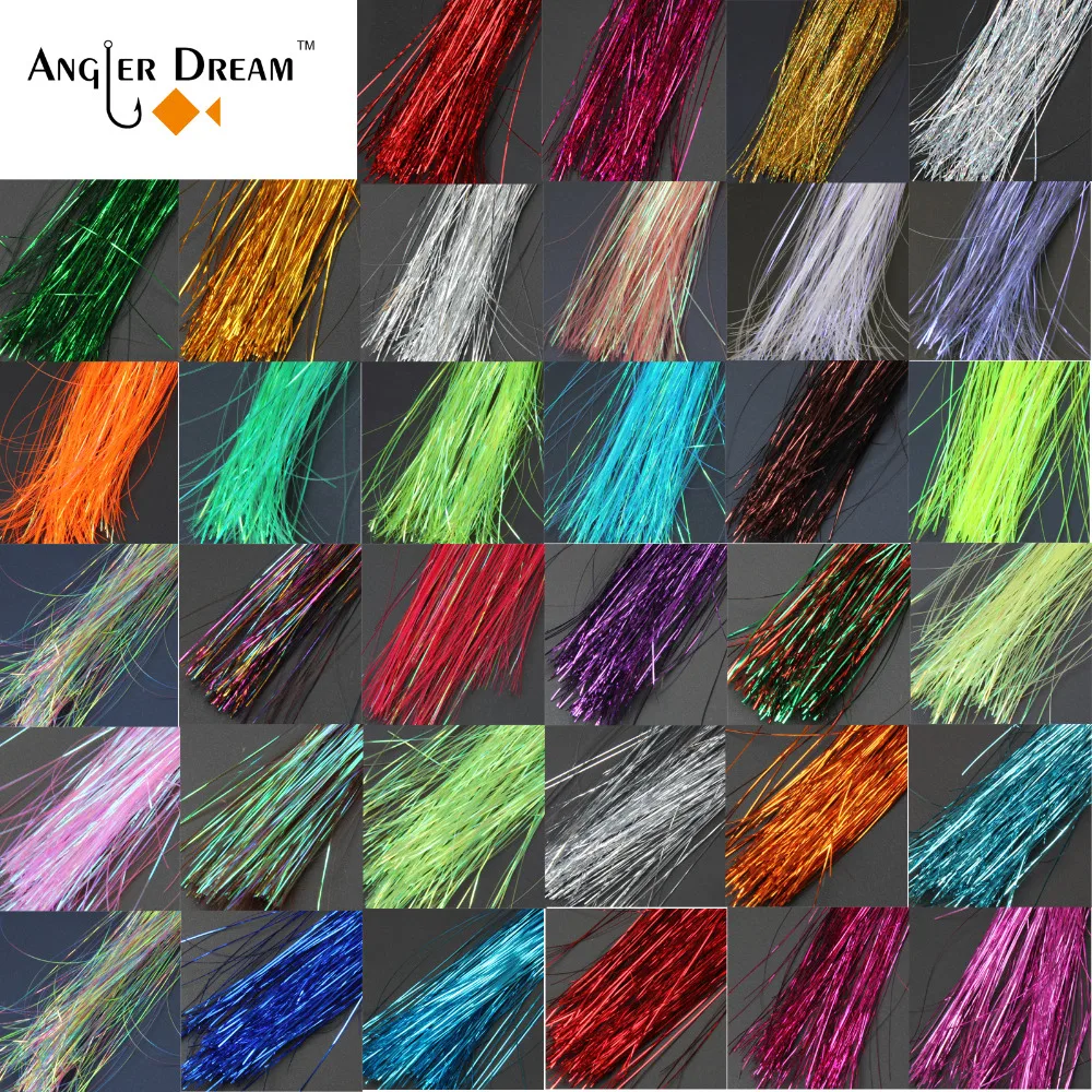 Angler Dream 10 Packs Twisted Flashabou Holographic Tinsel Fly Fishing Tying Crystal Flash for Jig Hook Lure Making Material
Angler Dream 10 Packs Twisted Flashabou Holographic Tinsel Fly Fishing Tying Crystal Flash for Jig Hook Lure Making Material