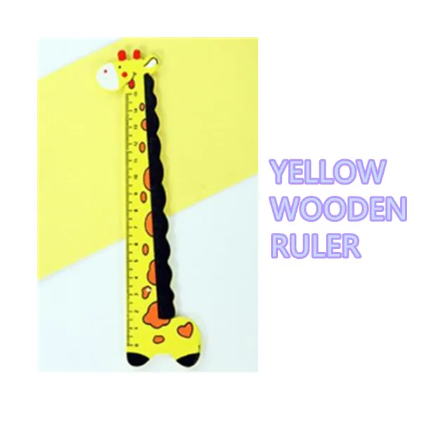 Wooden Animal Giraffe Colorful Ruler for Chirlden Study School Work Ornament Yellow
Wooden Animal Giraffe Colorful Ruler for Chirlden Study School Work Ornament Yellow