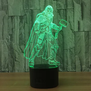 Thor 3D LED Night Light RGB Changing Novelty Table Lamp Superhero Thor Nightlight 3D Table Lamp Decoration for Kids Gift
Thor 3D LED Night Light RGB Changing Novelty Table Lamp Superhero Thor Nightlight 3D Table Lamp Decoration for Kids Gift