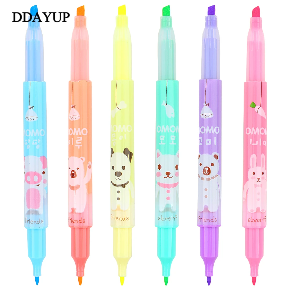 6 Pcs/lot New Creative Cartoon Cute Stud Highlighter Marker Pen Office School Supplies Baby Gift Colors Stationery
6 Pcs/lot New Creative Cartoon Cute Stud Highlighter Marker Pen Office School Supplies Baby Gift Colors Stationery