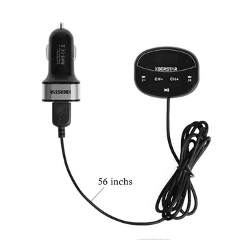 XBERSTAR Bluetooth FM Transmitter w/Detachable Magnetic Base & Dual USB Car Charger for iPhone Android Phones
XBERSTAR Bluetooth FM Transmitter w/Detachable Magnetic Base & Dual USB Car Charger for iPhone Android Phones