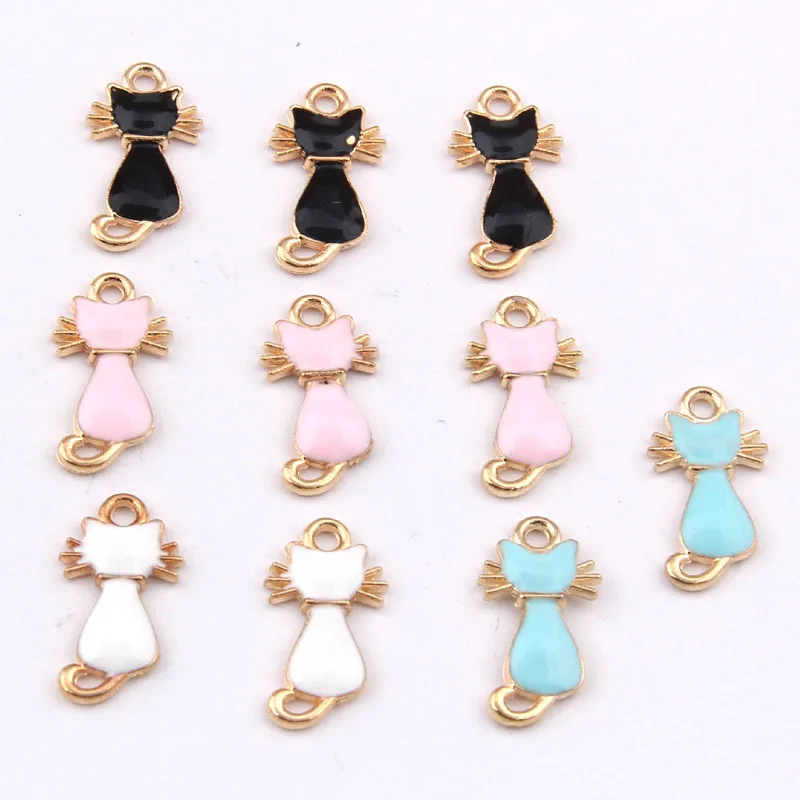 100pcs 21*5mm Fashion Charms Alloy Lovely Enamel Cat Charms Pendant of Necklace Jewelry DIY Making Accessories Handmade
100pcs 21*5mm Fashion Charms Alloy Lovely Enamel Cat Charms Pendant of Necklace Jewelry DIY Making Accessories Handmade