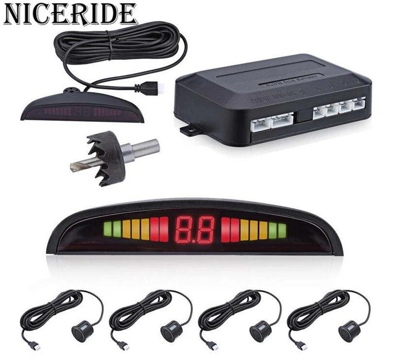 Car Parking Sensor Kit Display 4 Sensors for all cars Reverse Assistance Backup Radar Detector System
Car Parking Sensor Kit Display 4 Sensors for all cars Reverse Assistance Backup Radar Detector System