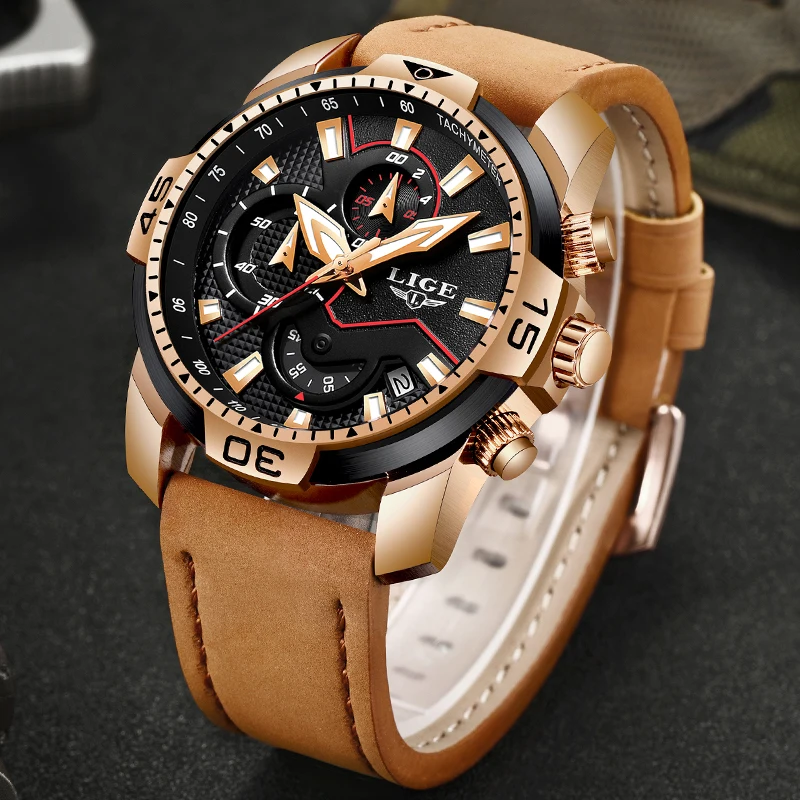 2019 New LIGE Mens Watches Top Brand Luxury Men Casual Leather Quartz Clock Male Sport Waterproof Watch Relogio Masculino
2019 New LIGE Mens Watches Top Brand Luxury Men Casual Leather Quartz Clock Male Sport Waterproof Watch Relogio Masculino