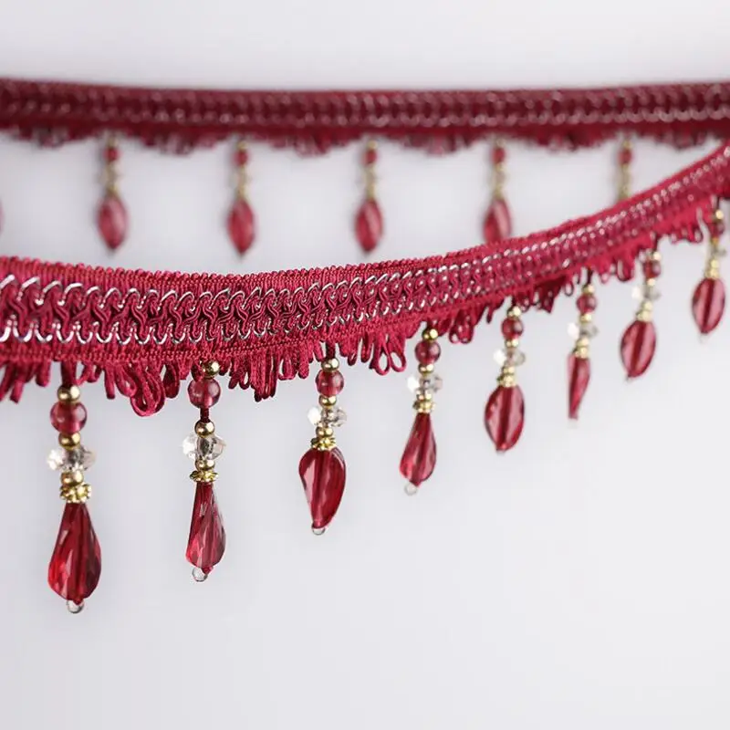 12Yard/Lot Curtain Lace Accessories Tassel Fringe Trim DIY Twisted Beads Drapery Sewing Textile Decoration home textile AU615
12Yard/Lot Curtain Lace Accessories Tassel Fringe Trim DIY Twisted Beads Drapery Sewing Textile Decoration home textile AU615