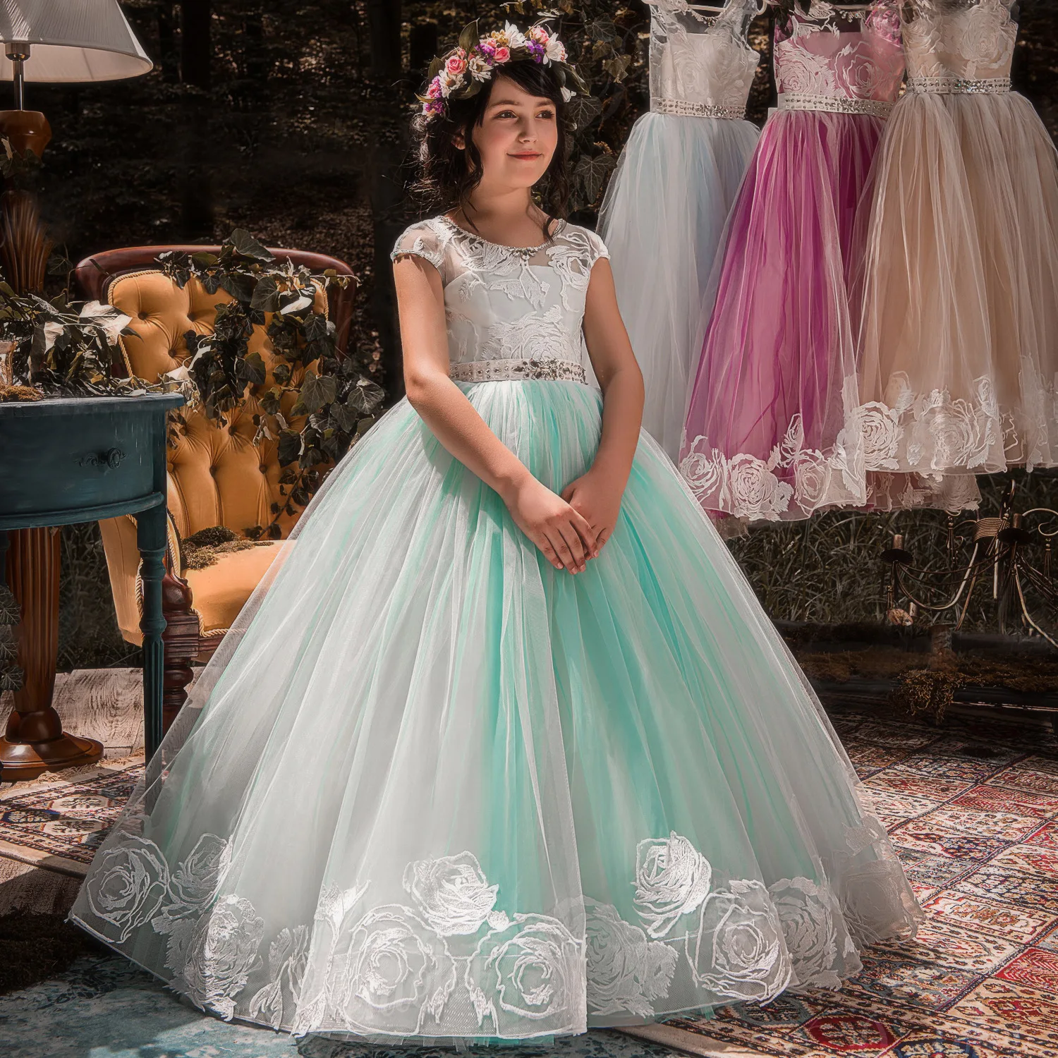 Kids Clothes Tutu Party Dresses Teen Girl Clothes Princess Wedding Evening Long Flower Girl Dress for Children Lace Christmas
Kids Clothes Tutu Party Dresses Teen Girl Clothes Princess Wedding Evening Long Flower Girl Dress for Children Lace Christmas